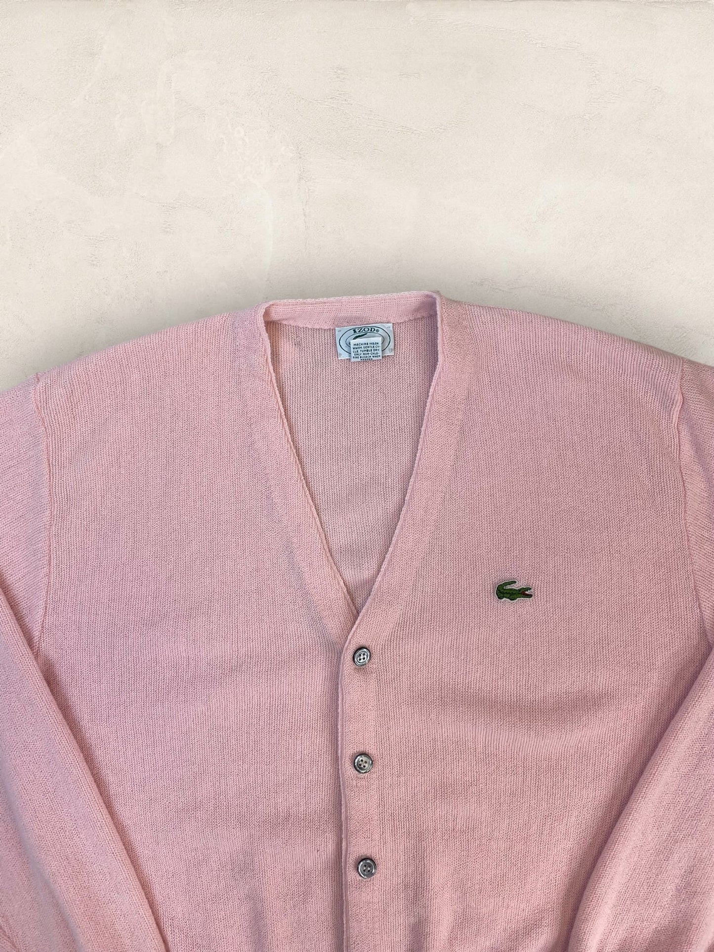Cardigan Homme Lacoste Izod Rose M Ref:3974 - Rose - M - amifrip