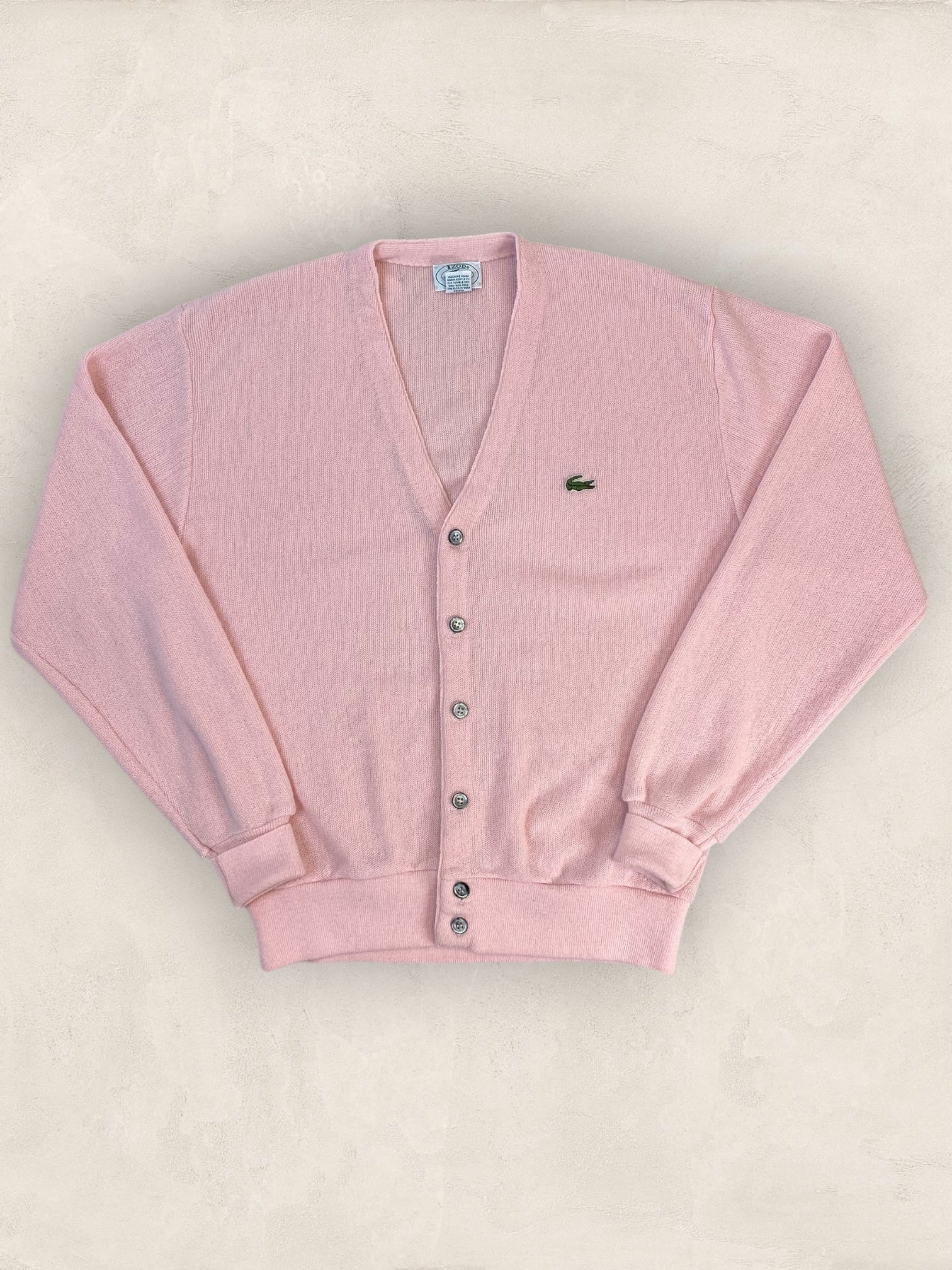 Cardigan Homme Lacoste Izod Rose M Ref:3974 - Rose - M - amifrip