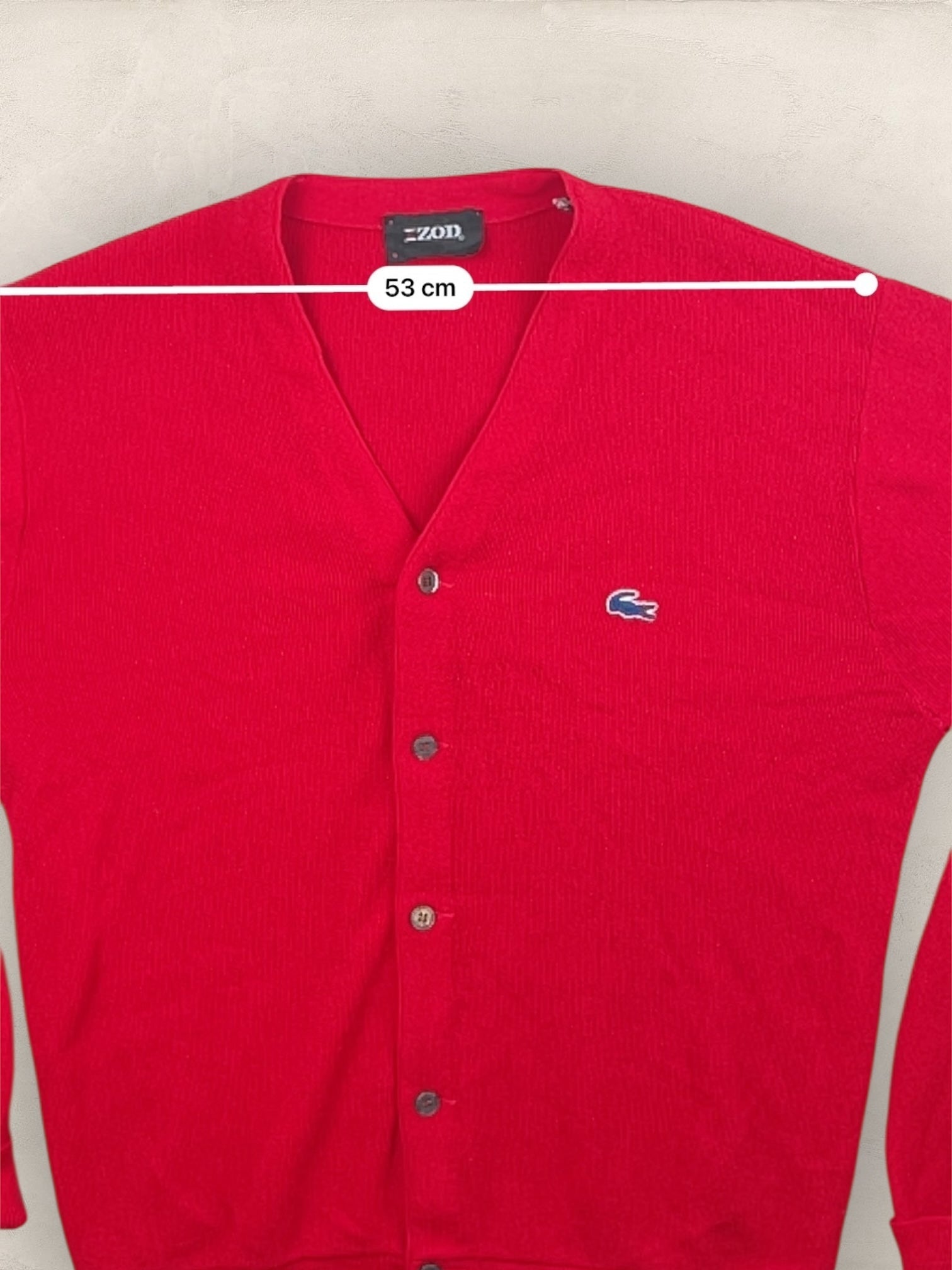 Cardigan Homme Lacoste Izod Rouge XL Ref:3309 - Rouge - XL - amifrip