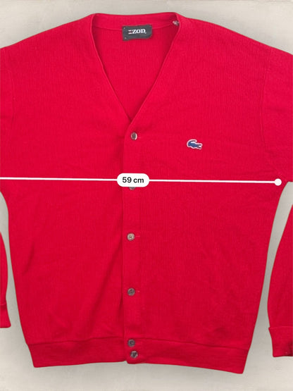 Cardigan Homme Lacoste Izod Rouge XL Ref:3309 - Rouge - XL - amifrip