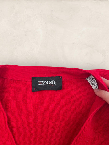 Cardigan Homme Lacoste Izod Rouge XL Ref:3309 - Rouge - XL - amifrip