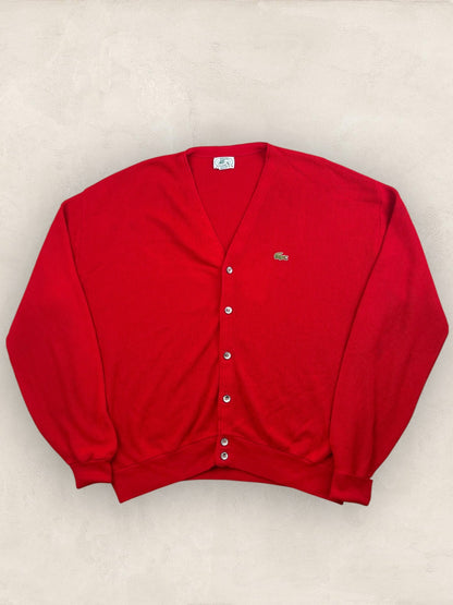 Cardigan Homme Lacoste Izod Rouge XL Ref:3325 - Rouge - XL - amifrip