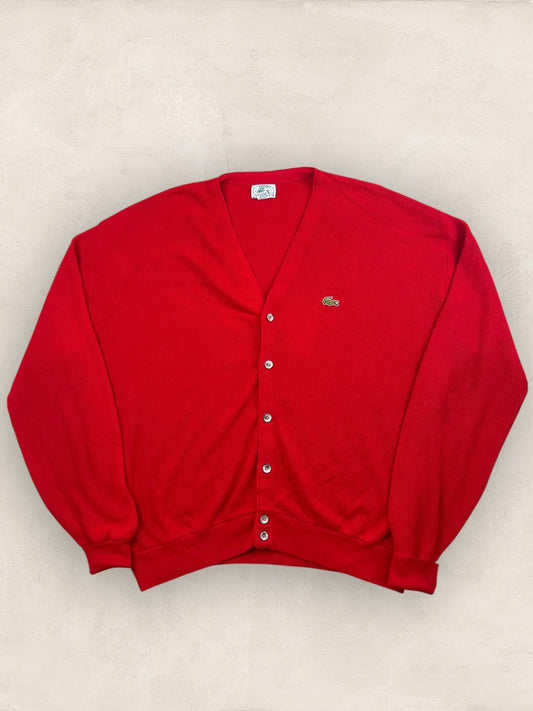Cardigan Homme Lacoste Izod Rouge XL Ref:3325 - Rouge - XL - amifrip