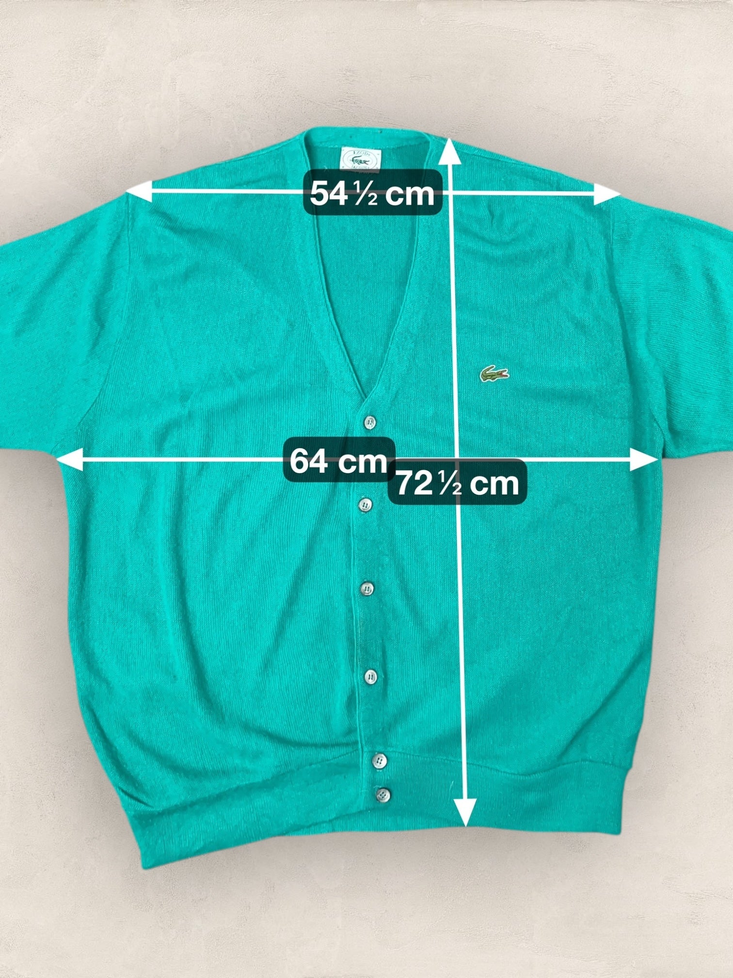 Cardigan Homme Lacoste Izod Vert 2XL Ref:3864 - Vert - 2XL - amifrip