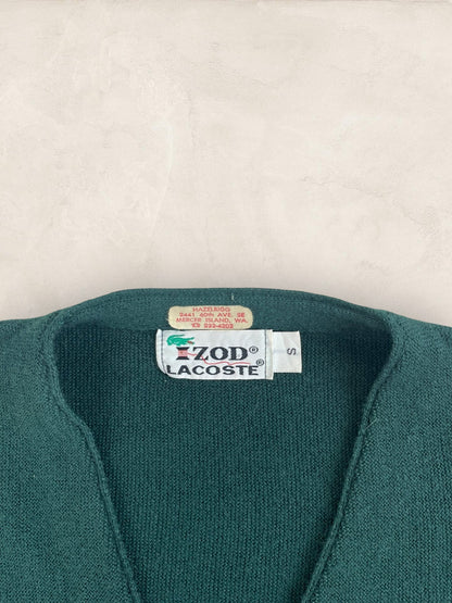 Cardigan Homme Lacoste Izod Vert S Ref:3332 - Kaki - S - amifrip