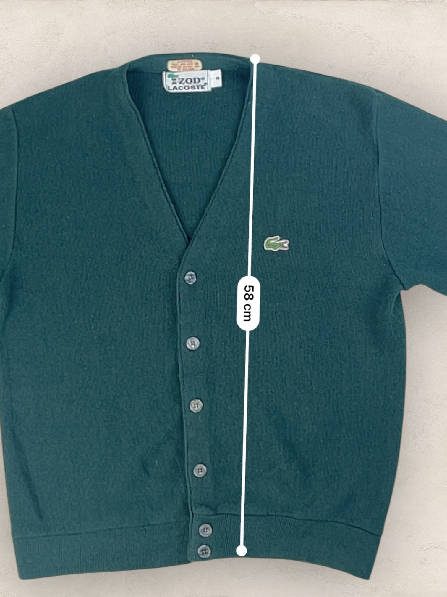 Cardigan Homme Lacoste Izod Vert S Ref:3332 - Kaki - S - amifrip