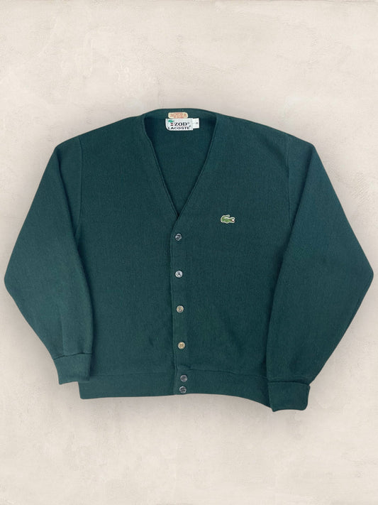 Cardigan Homme Lacoste Izod Vert S Ref:3332 - Kaki - S - amifrip