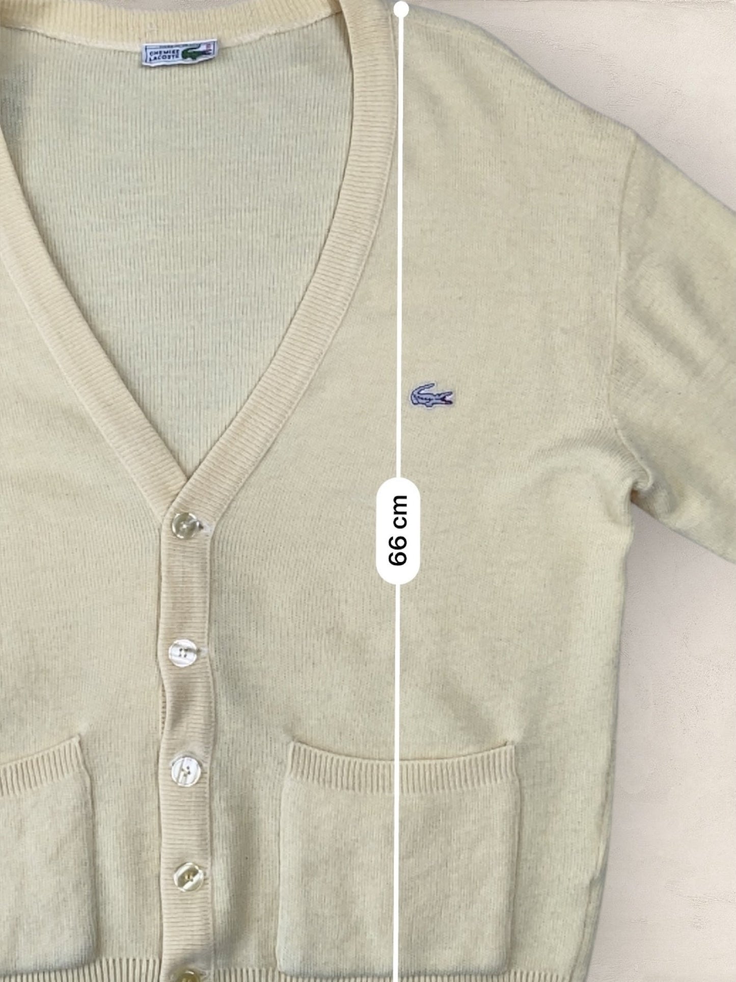 Cardigan Homme Lacoste JAUNE L Ref:2858 - JAUNE - L - amifrip - Friperie en ligne et vêtements vintage
