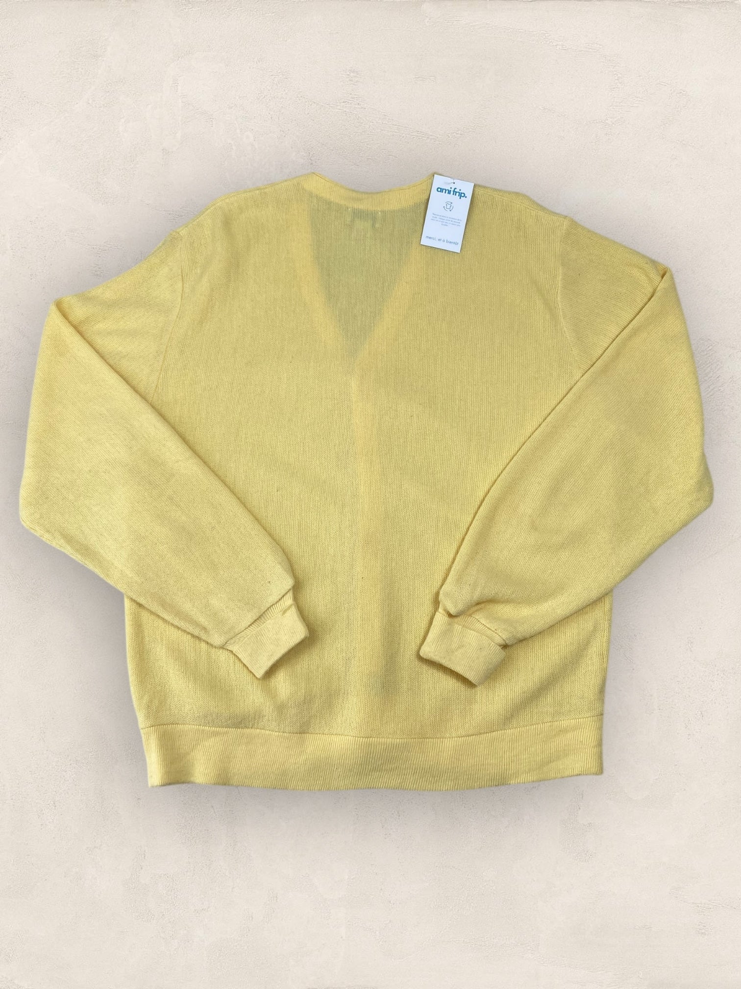 Cardigan Homme Lacoste JAUNE L Ref:2860 - JAUNE - L - amifrip - Friperie en ligne et vêtements vintage