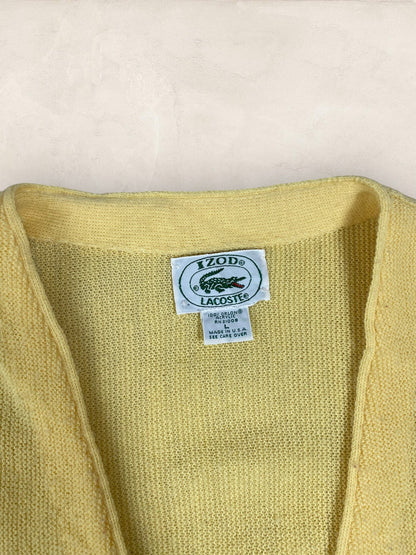Cardigan Homme Lacoste JAUNE L Ref:2860 - JAUNE - L - amifrip - Friperie en ligne et vêtements vintage