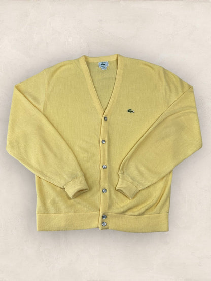 Cardigan Homme Lacoste JAUNE L Ref:2860 - JAUNE - L - amifrip - Friperie en ligne et vêtements vintage