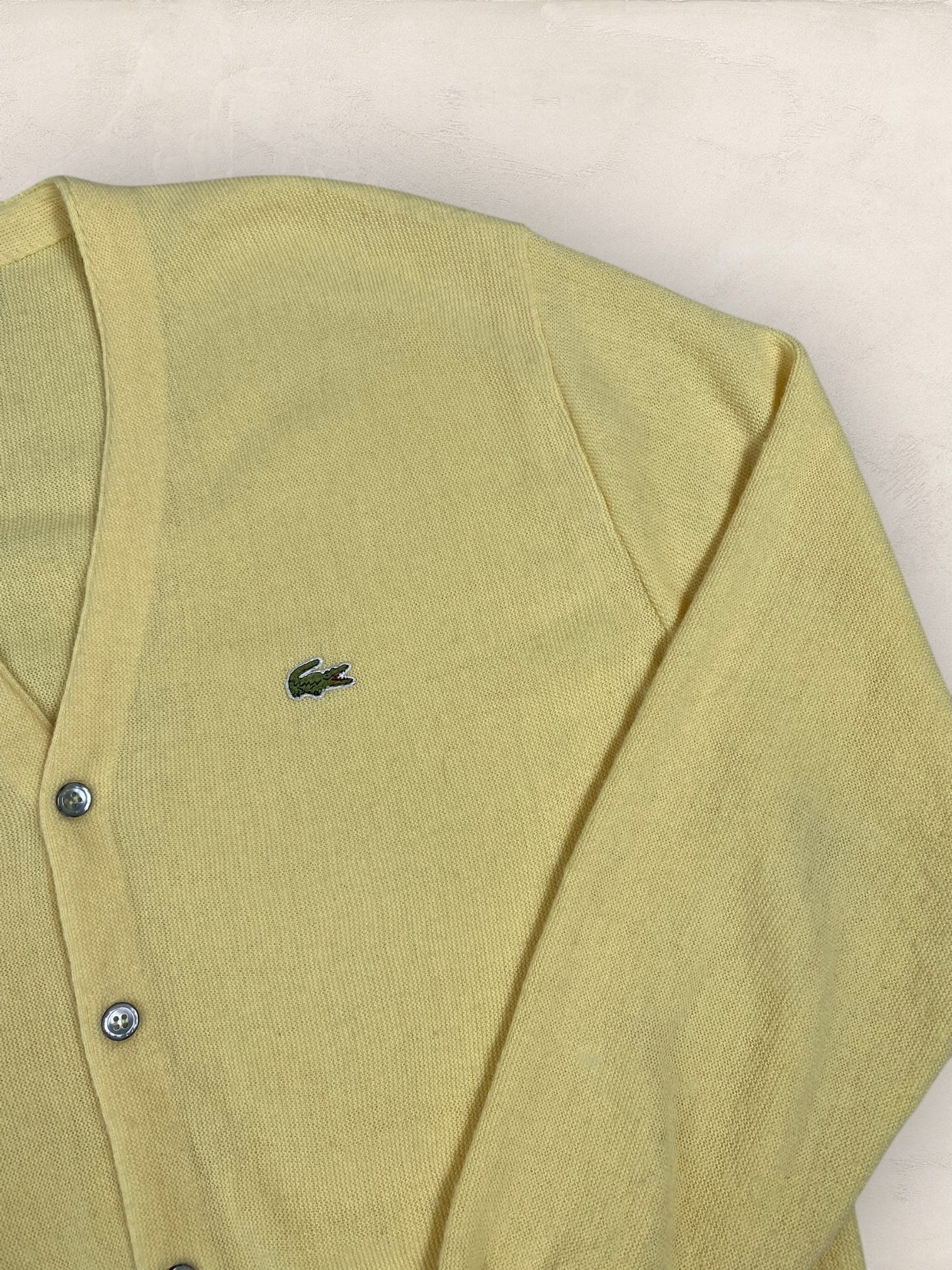 Cardigan Homme Lacoste JAUNE XL Ref:2852 - JAUNE - XL - amifrip - Friperie en ligne et vêtements vintage