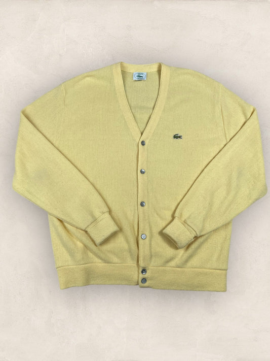 Cardigan Homme Lacoste JAUNE XL Ref:2852 - JAUNE - XL - amifrip - Friperie en ligne et vêtements vintage