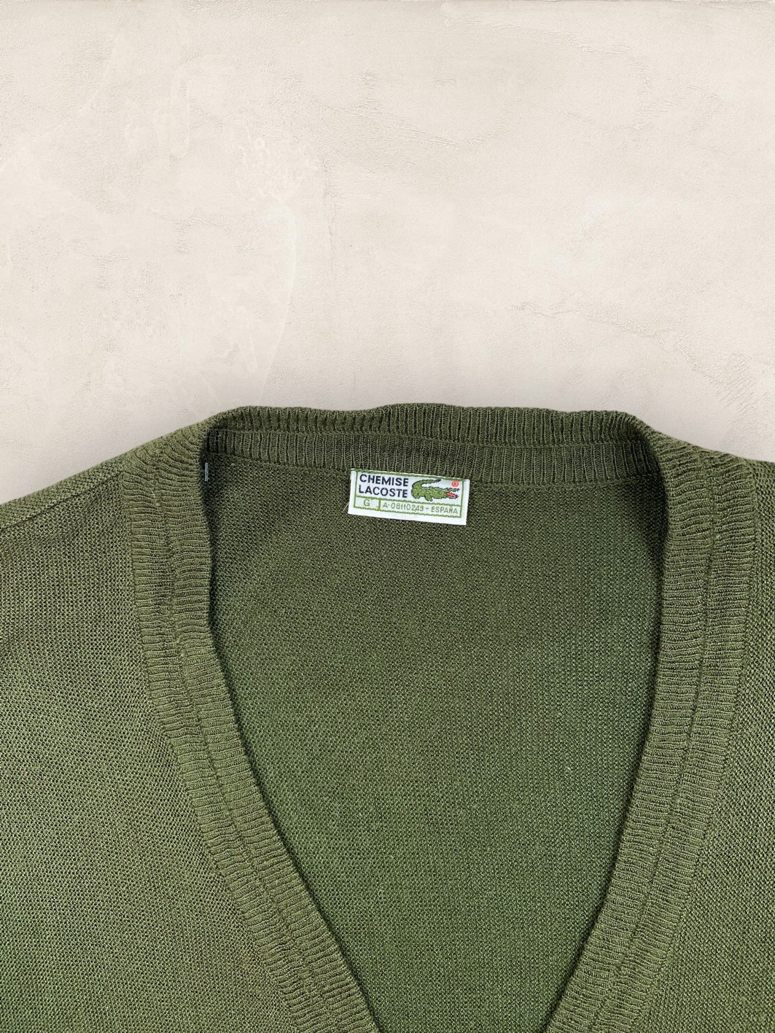 Cardigan Homme Lacoste Kaki XL Ref:3195 - Kaki - XL - amifrip