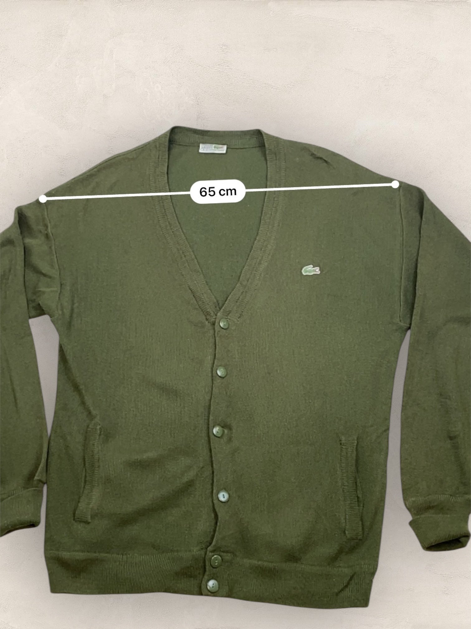 Cardigan Homme Lacoste Kaki XL Ref:3195 - Kaki - XL - amifrip