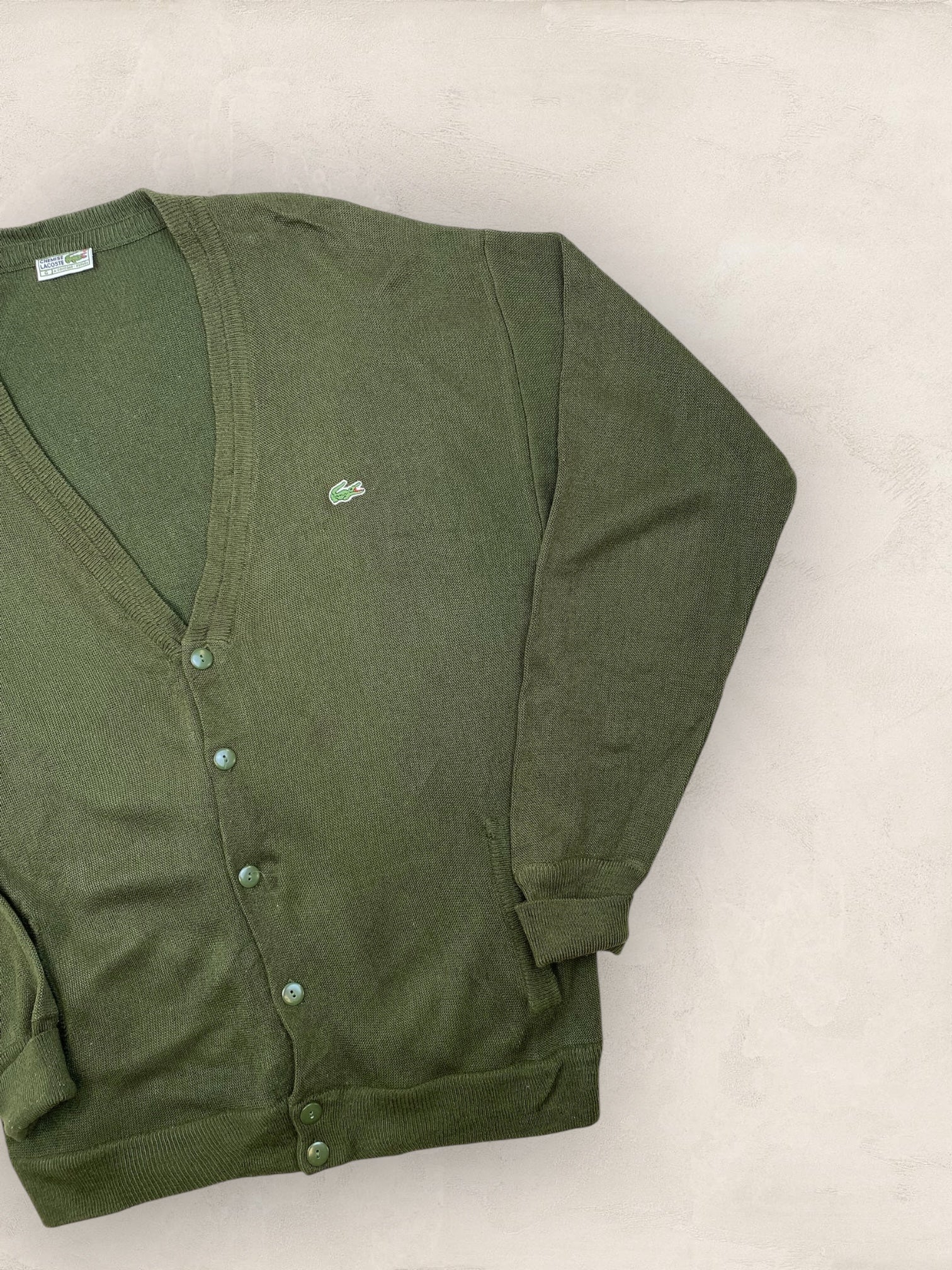 Cardigan Homme Lacoste Kaki XL Ref:3195 - Kaki - XL - amifrip