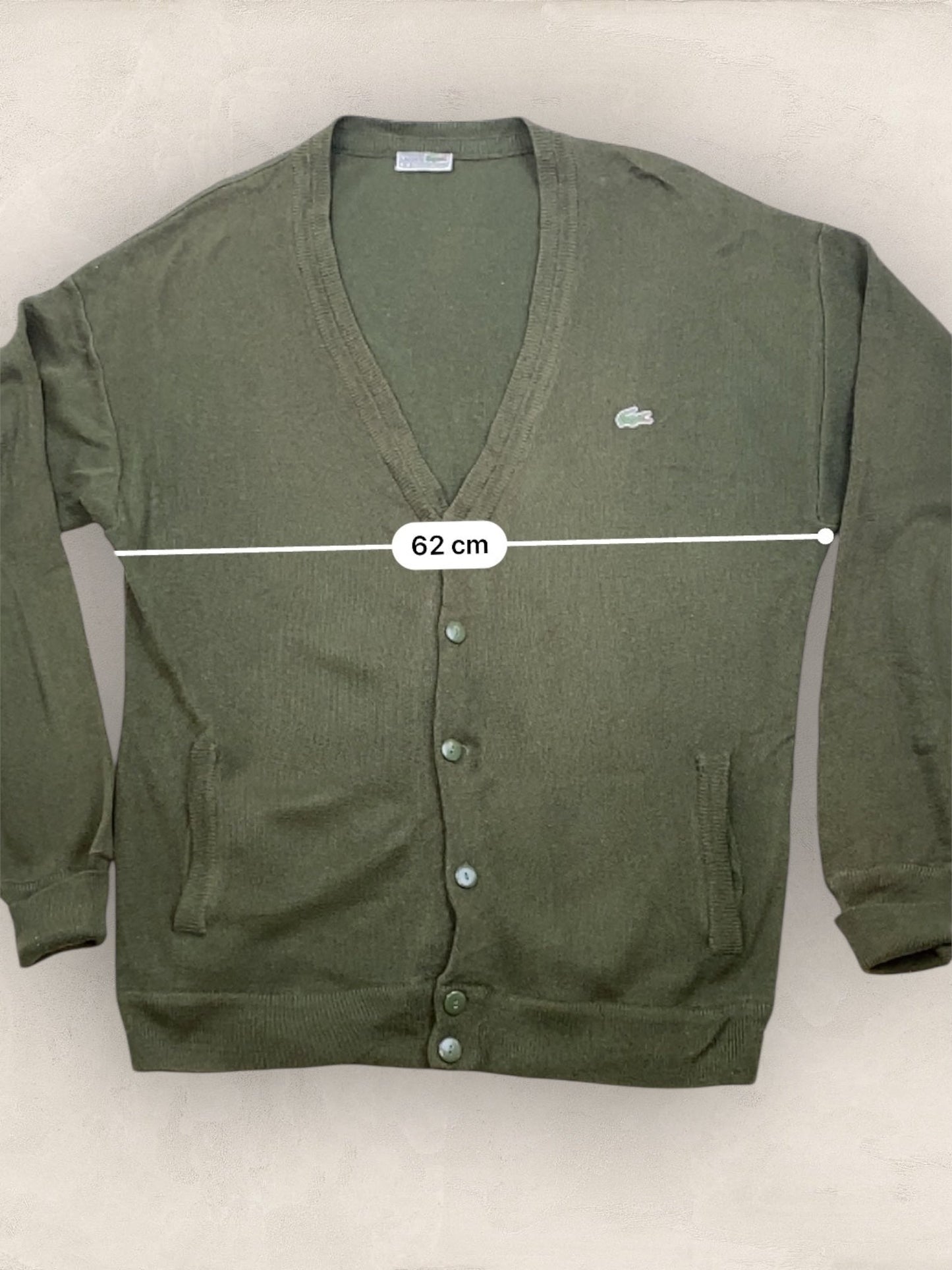 Cardigan Homme Lacoste Kaki XL Ref:3195 - Kaki - XL - amifrip