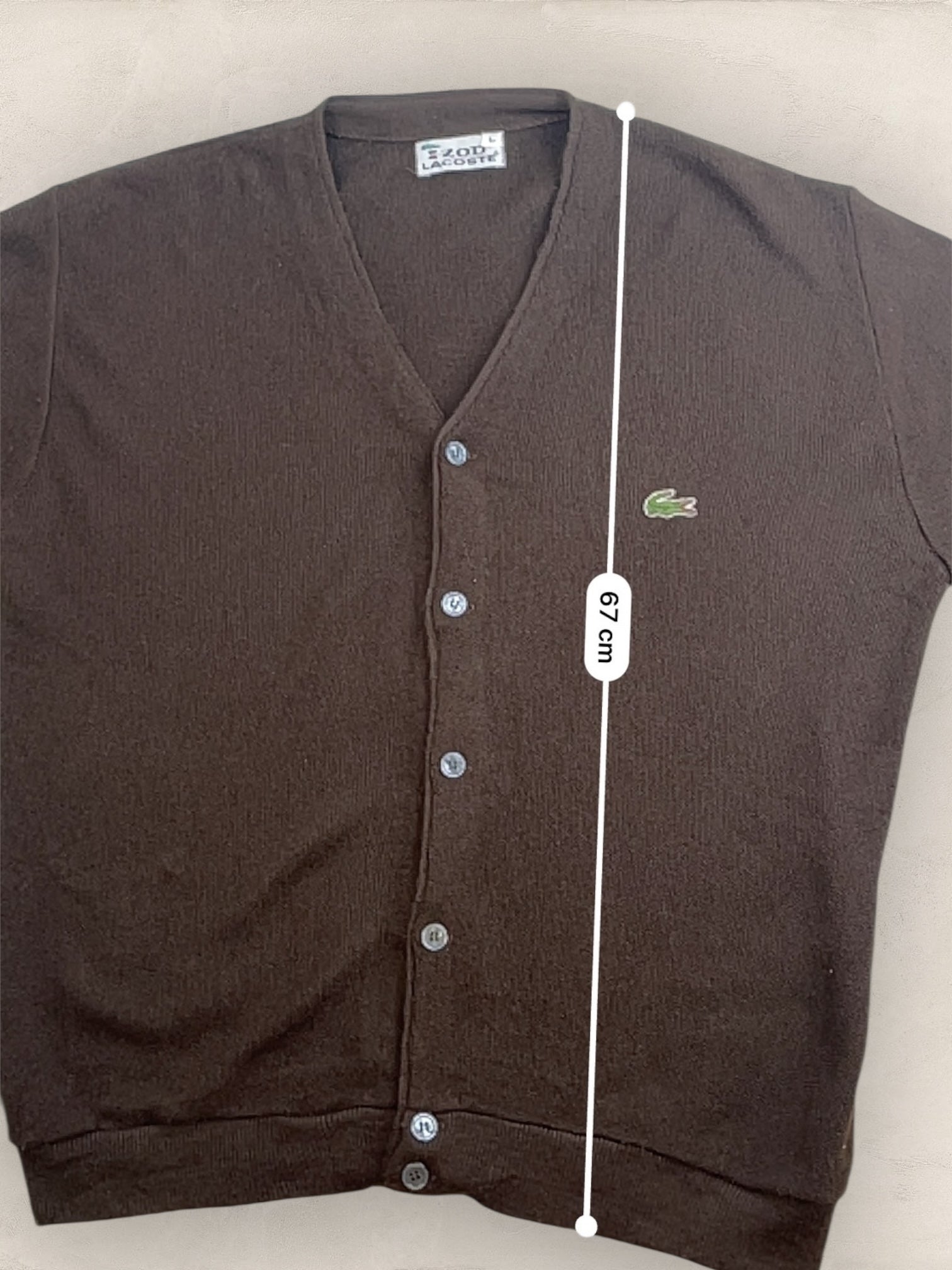 Cardigan Homme Lacoste Marron L Ref:3269 - Marron - L - amifrip
