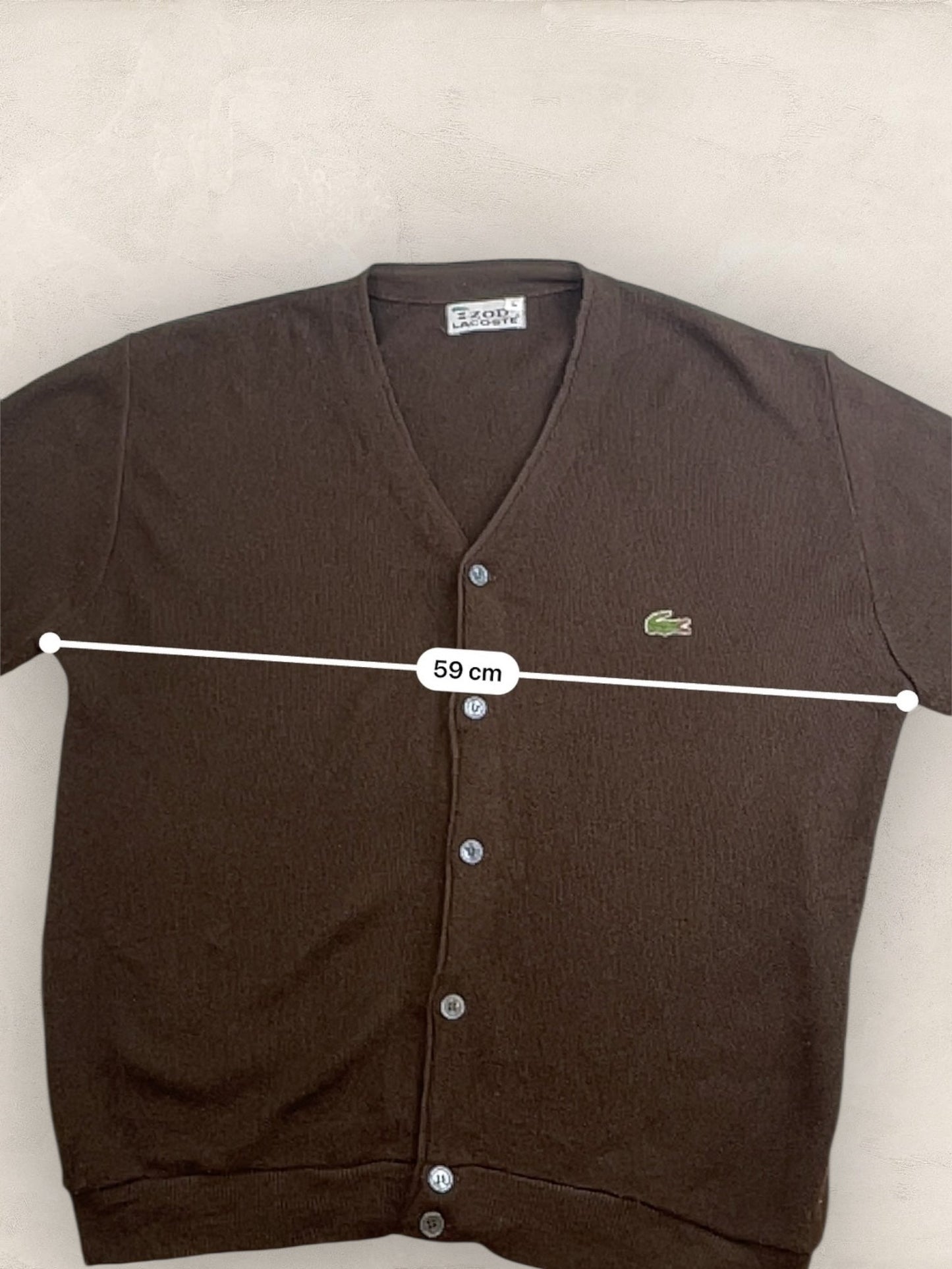 Cardigan Homme Lacoste Marron L Ref:3269 - Marron - L - amifrip