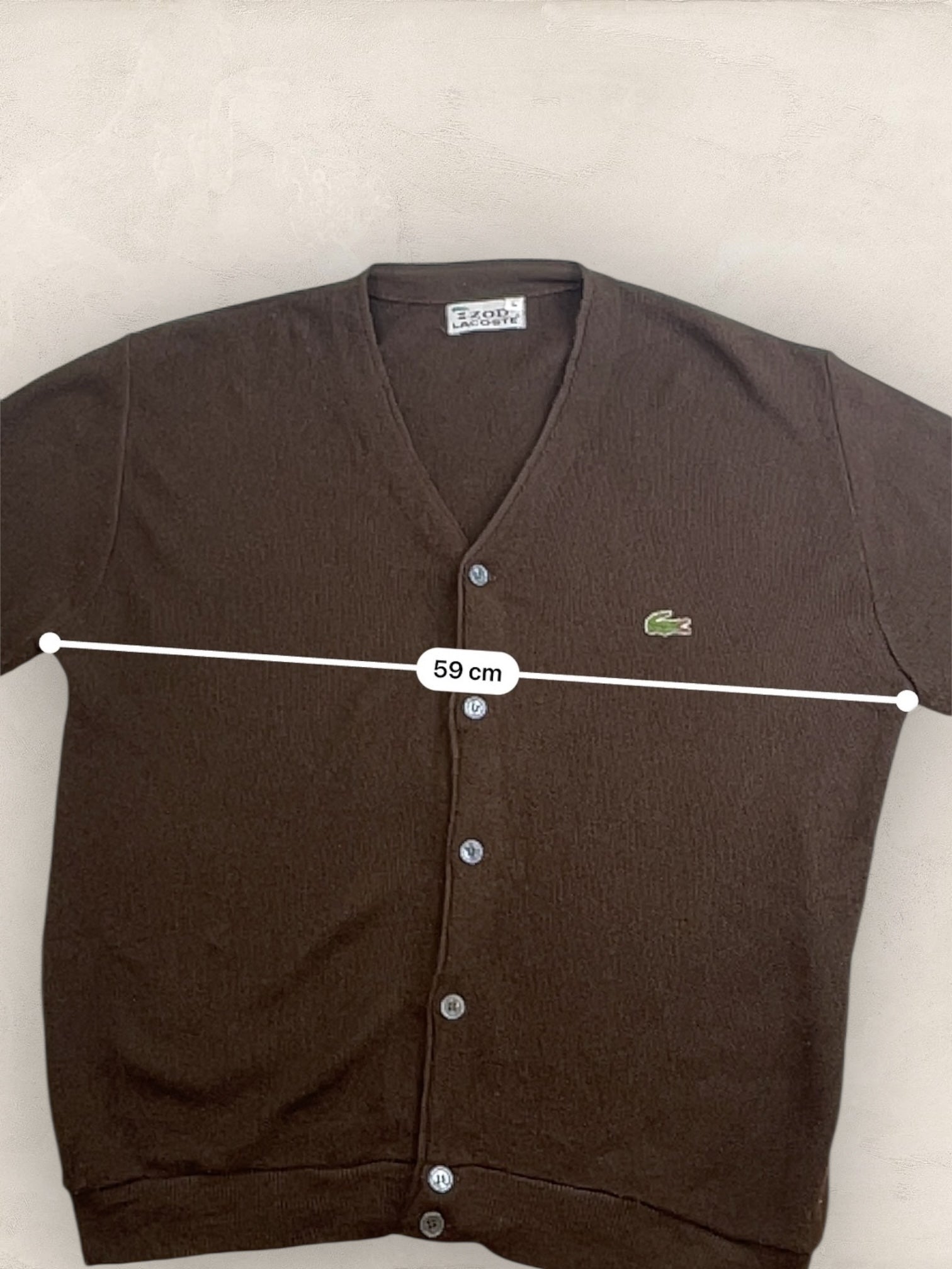 Cardigan Homme Lacoste Marron L Ref:3269 - Marron - L - amifrip