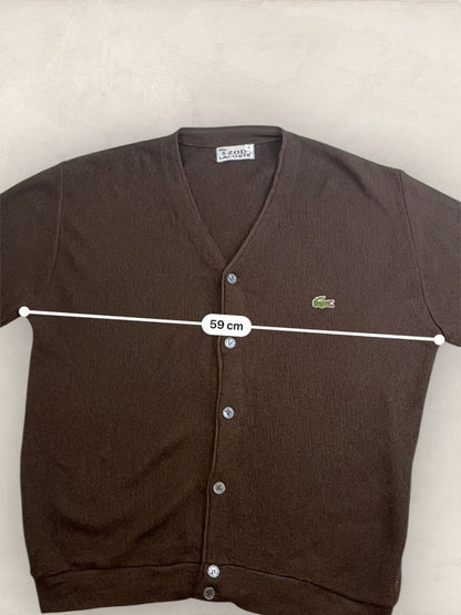 Cardigan Homme Lacoste Marron L Ref:3289 - Marron - L - amifrip
