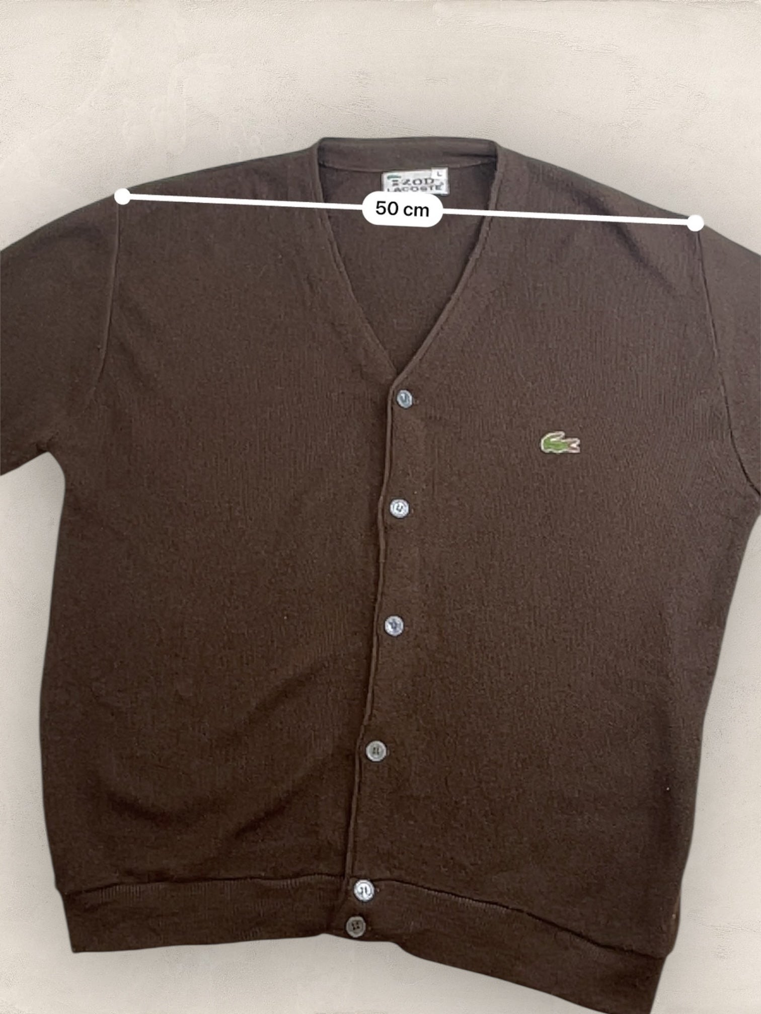 Cardigan Homme Lacoste Marron L Ref:3289 - Marron - L - amifrip