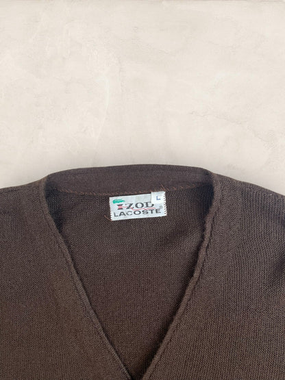 Cardigan Homme Lacoste Marron L Ref:3289 - Marron - L - amifrip