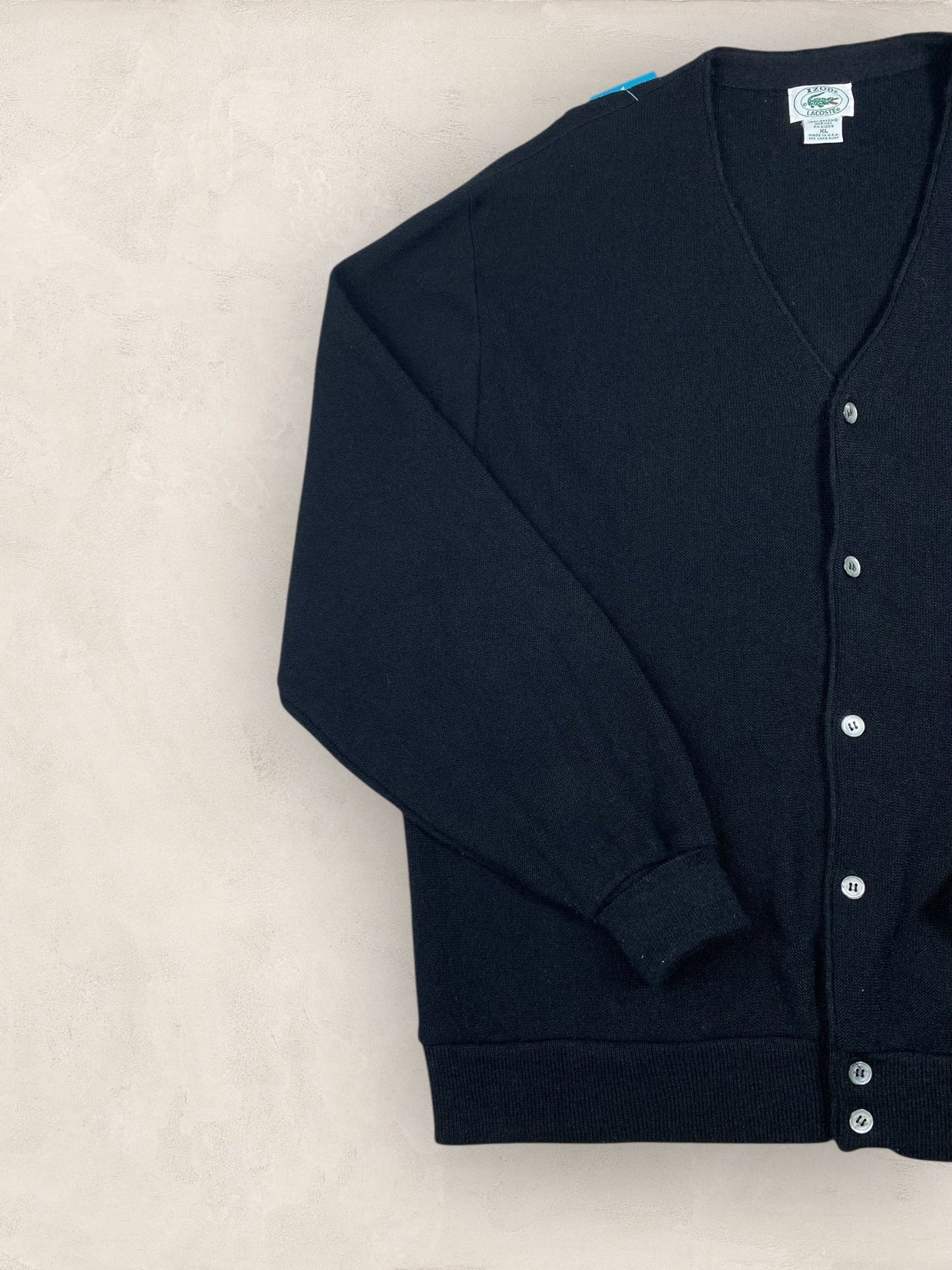 Cardigan Homme Lacoste NOIR XL Ref:2868 - NOIR - XL - amifrip - Friperie en ligne et vêtements vintage