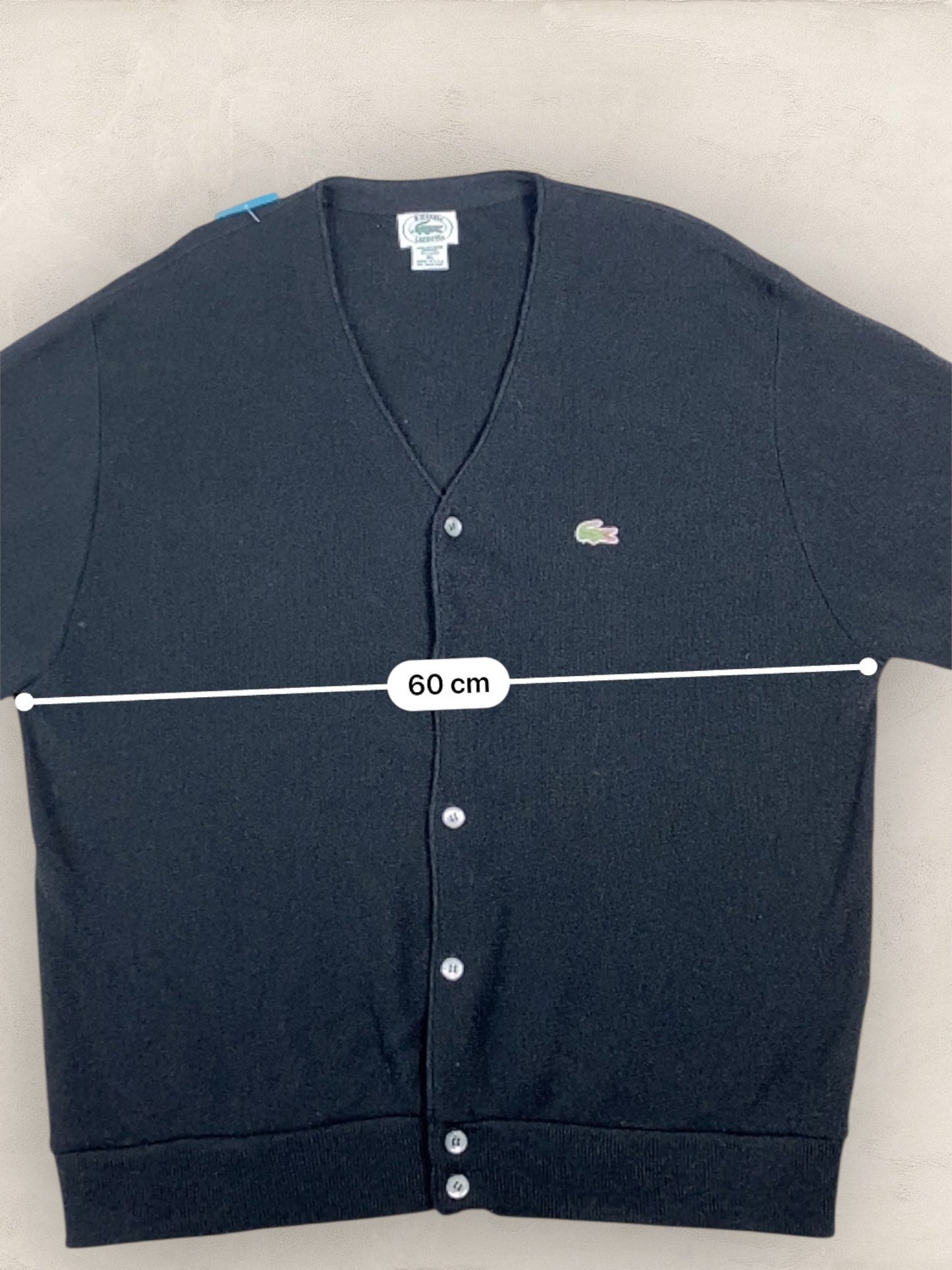 Cardigan Homme Lacoste NOIR XL Ref:2868 - NOIR - XL - amifrip - Friperie en ligne et vêtements vintage