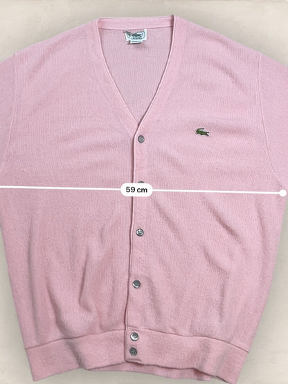 Cardigan Homme Lacoste Rose L Ref:3048 - Rose - L - amifrip - Friperie en ligne et vêtements vintage