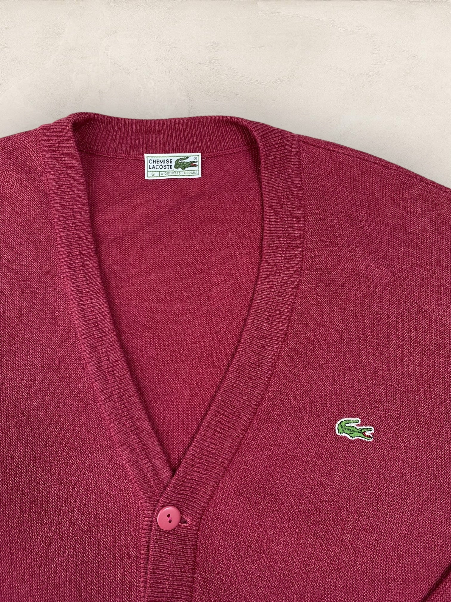 Cardigan Homme Lacoste ROSE XL Ref:2862 - ROSE - XL - amifrip - Friperie en ligne et vêtements vintage