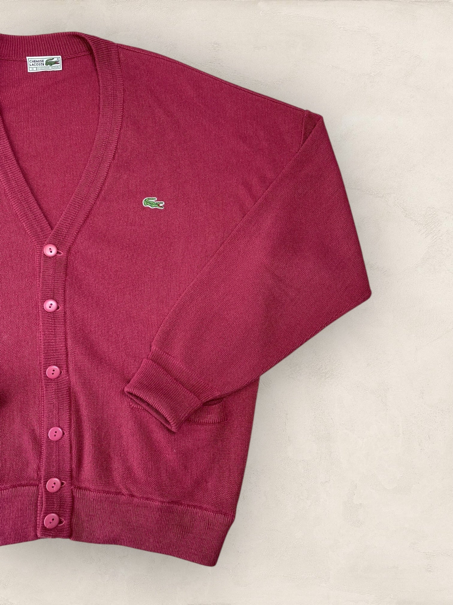 Cardigan Homme Lacoste ROSE XL Ref:2862 - ROSE - XL - amifrip - Friperie en ligne et vêtements vintage