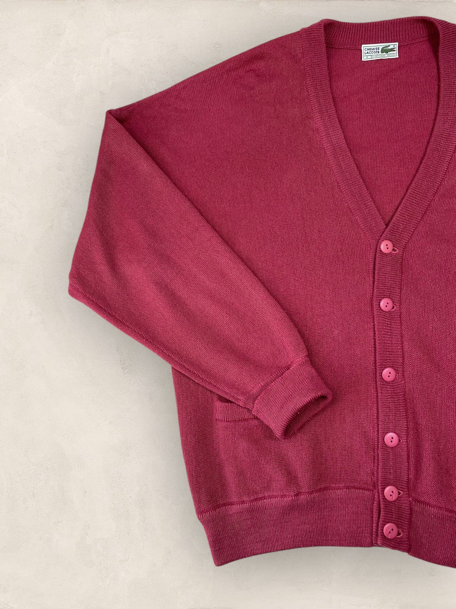 Cardigan Homme Lacoste ROSE XL Ref:2862 - ROSE - XL - amifrip - Friperie en ligne et vêtements vintage