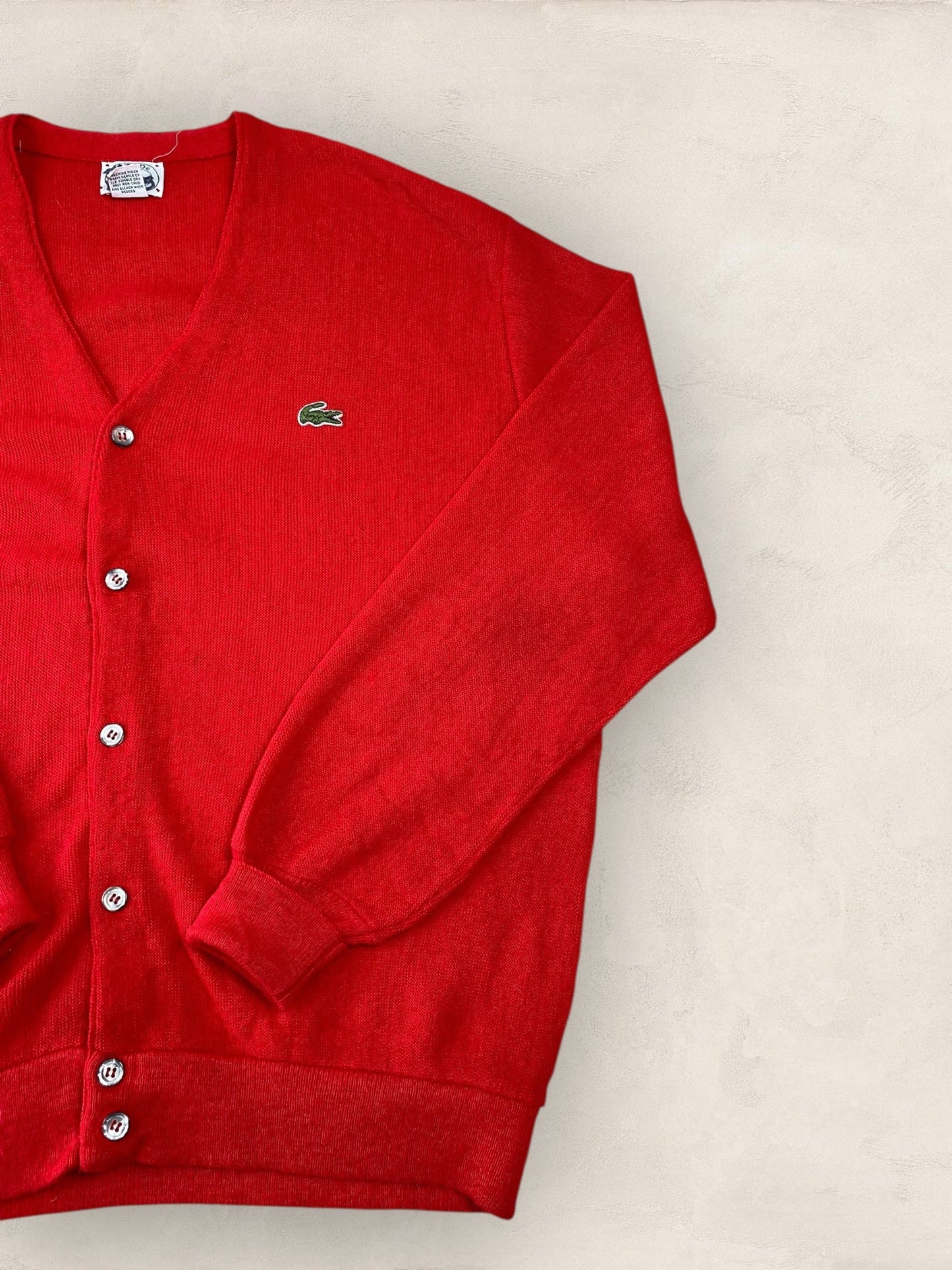 Cardigan Homme Lacoste ROUGE L Ref:2846 - ROUGE - L - amifrip - Friperie en ligne et vêtements vintage