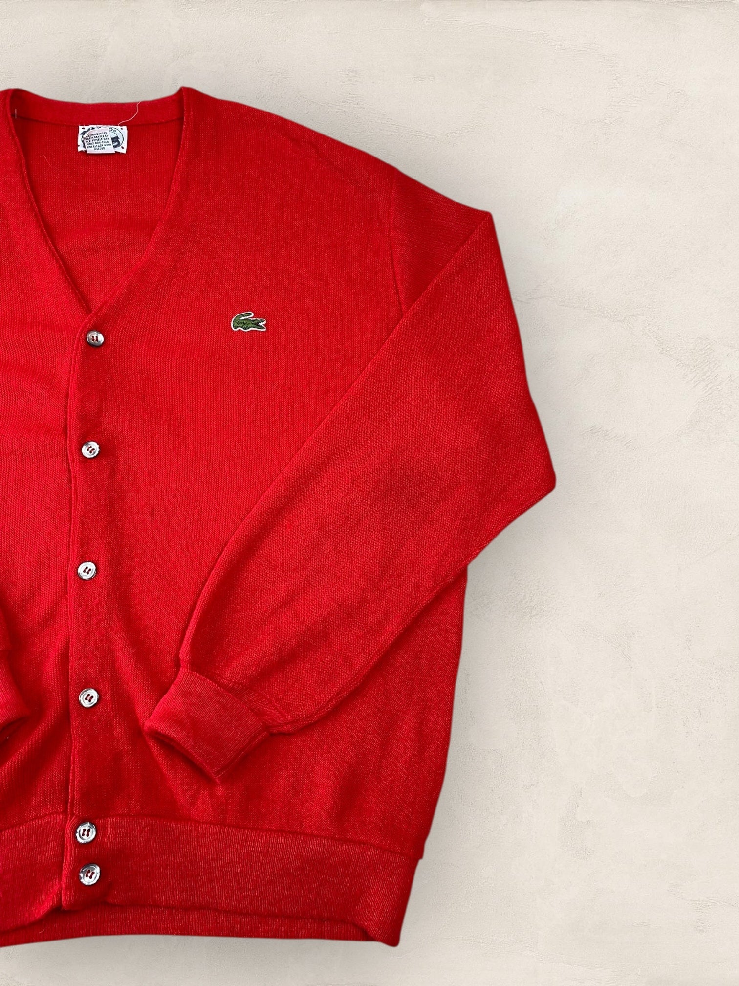 Cardigan Homme Lacoste ROUGE L Ref:2846 - ROUGE - L - amifrip - Friperie en ligne et vêtements vintage