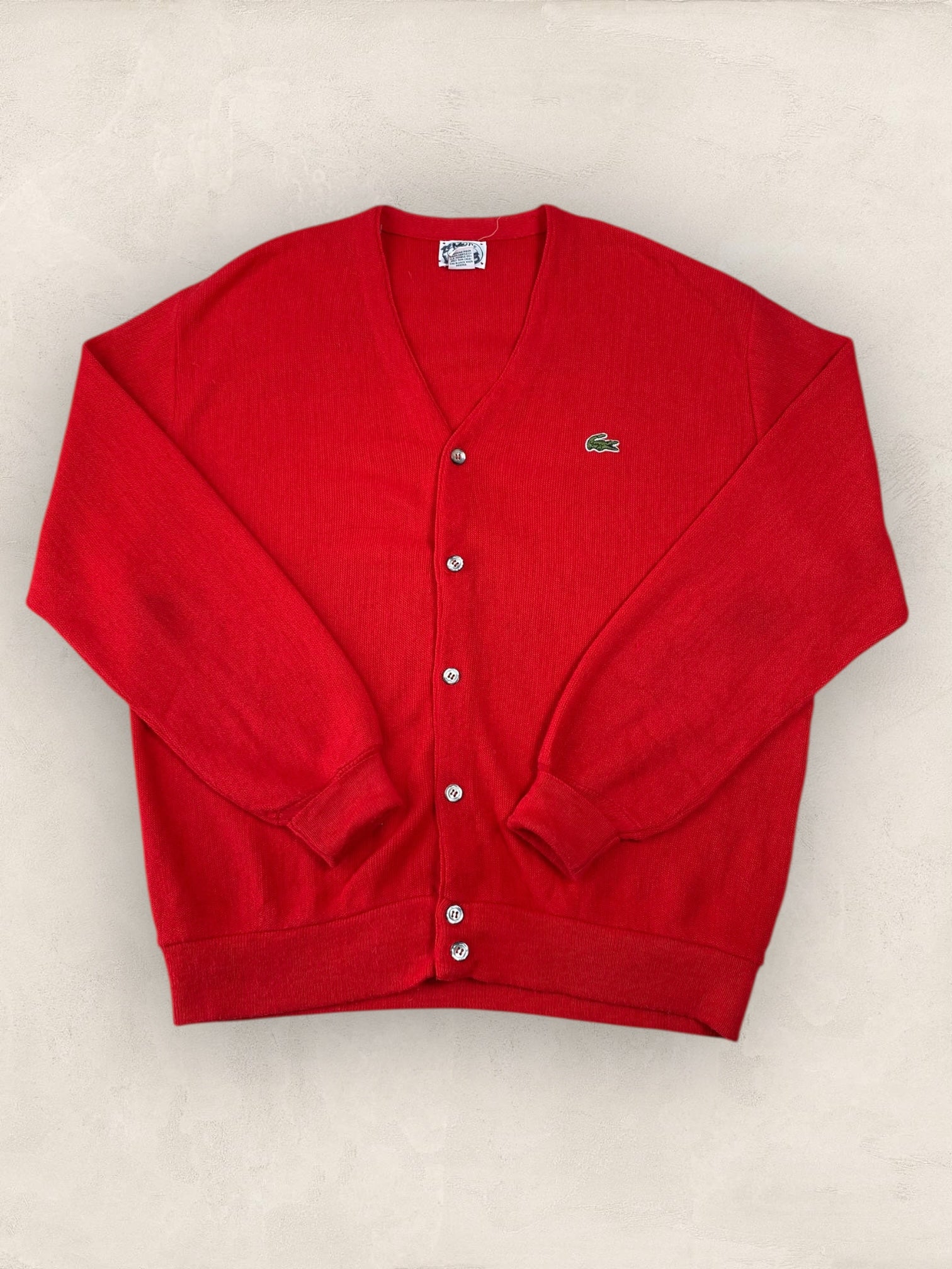 Cardigan Homme Lacoste ROUGE L Ref:2846 - ROUGE - L - amifrip - Friperie en ligne et vêtements vintage