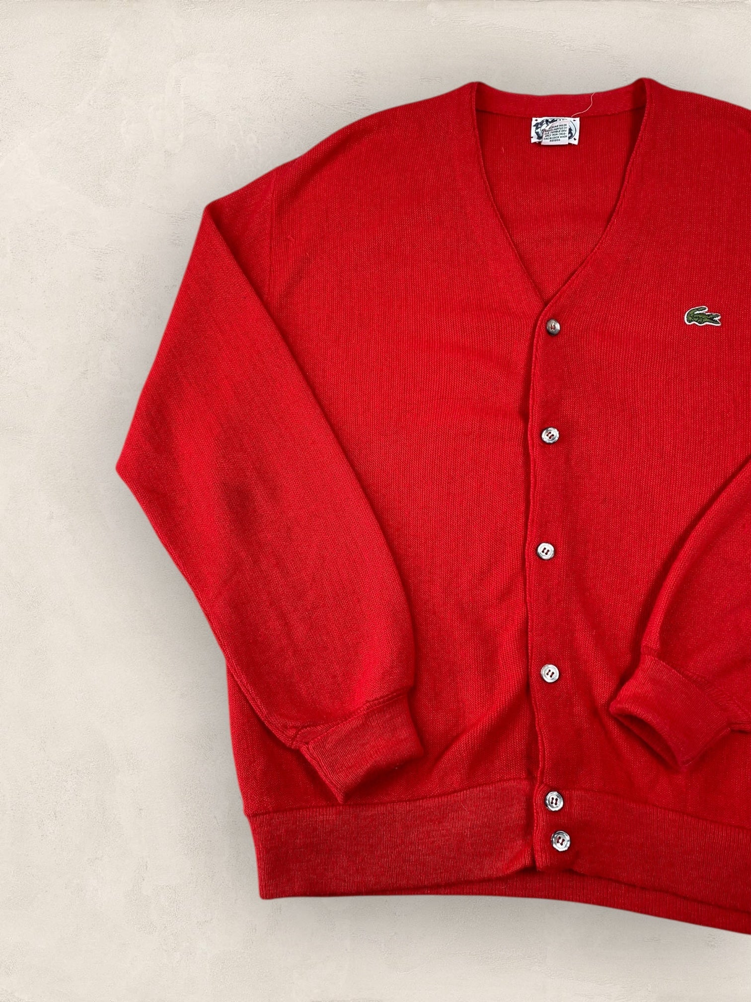 Cardigan Homme Lacoste ROUGE L Ref:2846 - ROUGE - L - amifrip - Friperie en ligne et vêtements vintage
