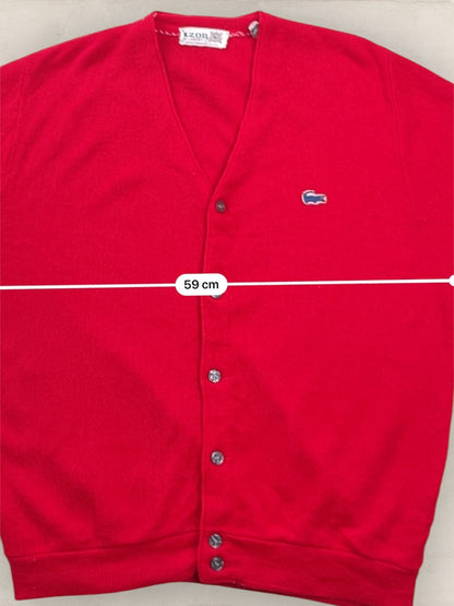 Cardigan Homme Lacoste Rouge L Ref:3105 - Rouge - L - amifrip