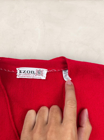 Cardigan Homme Lacoste Rouge L Ref:3105 - Rouge - L - amifrip