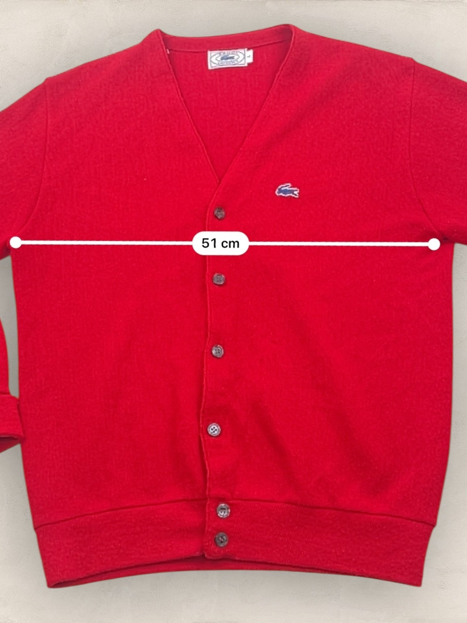 Cardigan Homme Lacoste Rouge L Ref:3194 - Rouge - L - amifrip