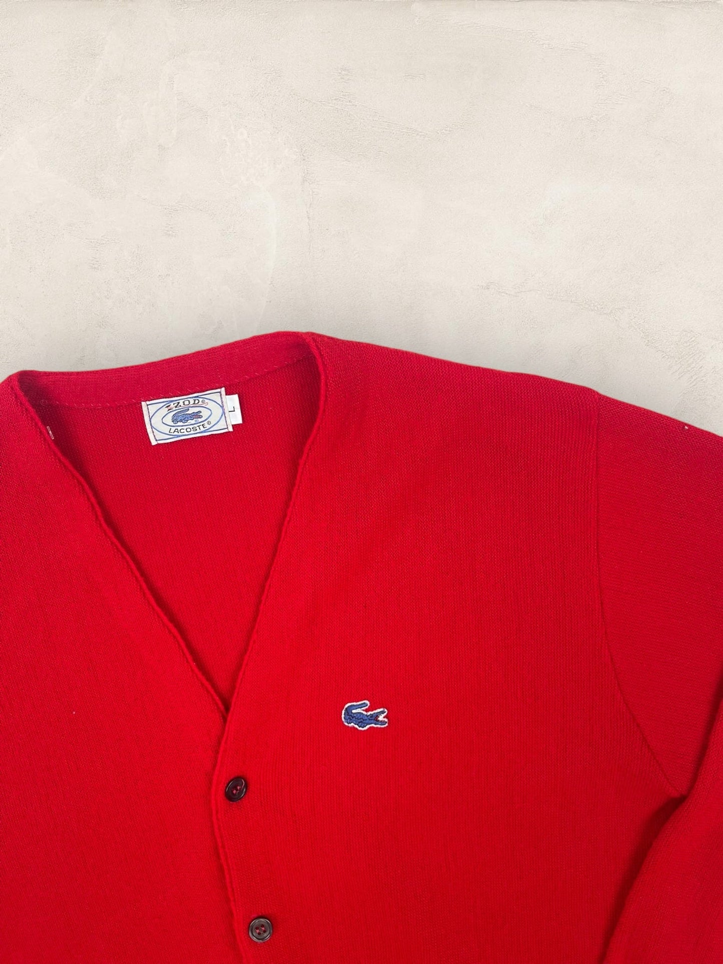 Cardigan Homme Lacoste Rouge L Ref:3194 - Rouge - L - amifrip