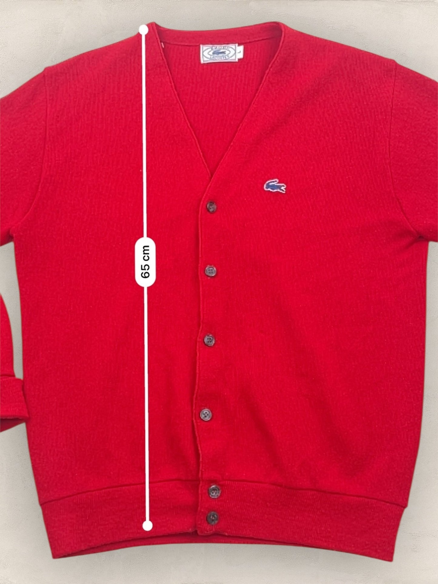 Cardigan Homme Lacoste Rouge L Ref:3194 - Rouge - L - amifrip