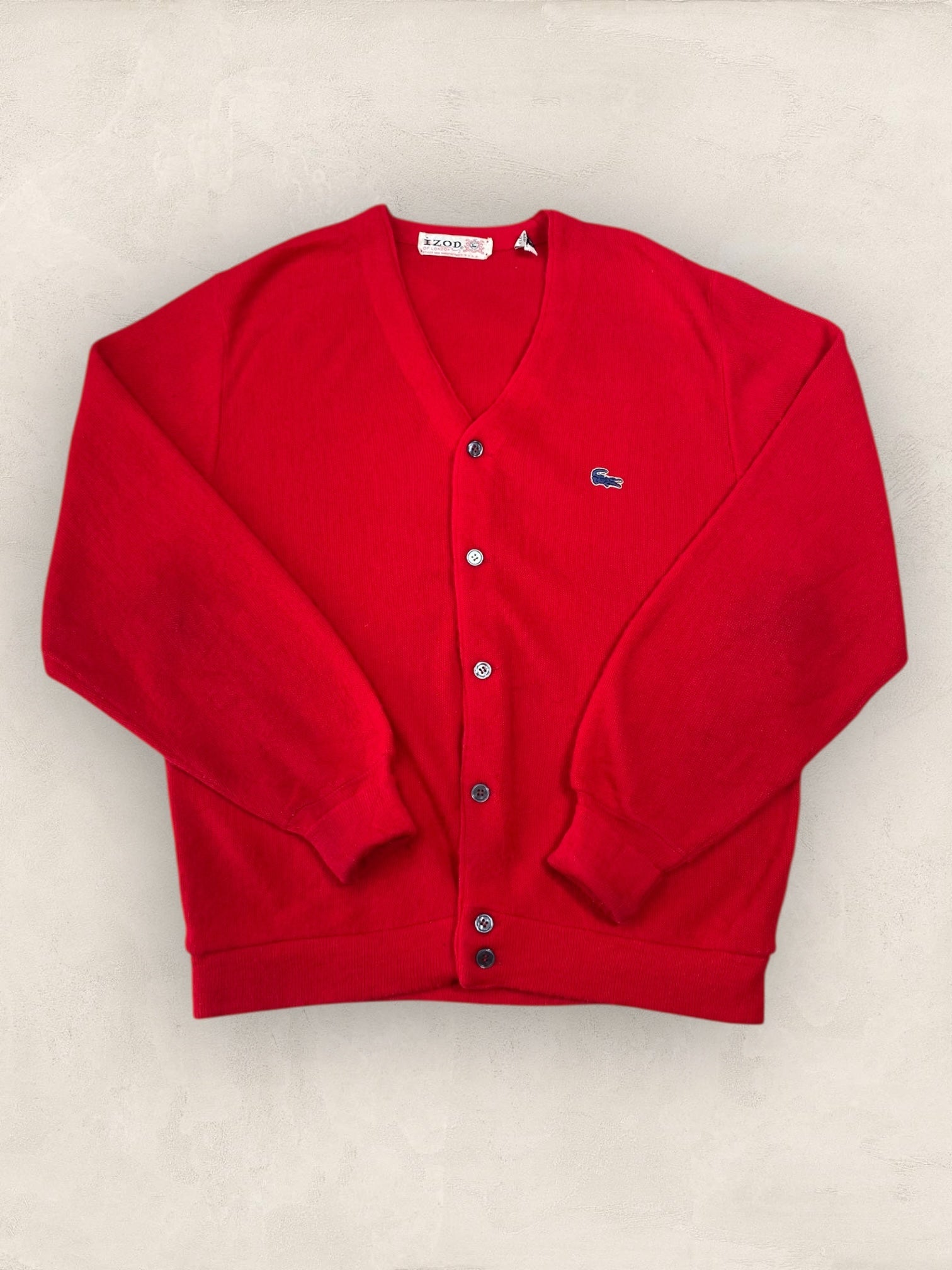 Cardigan Homme Lacoste ROUGE M Ref:2873 - ROUGE - M - amifrip - Friperie en ligne et vêtements vintage