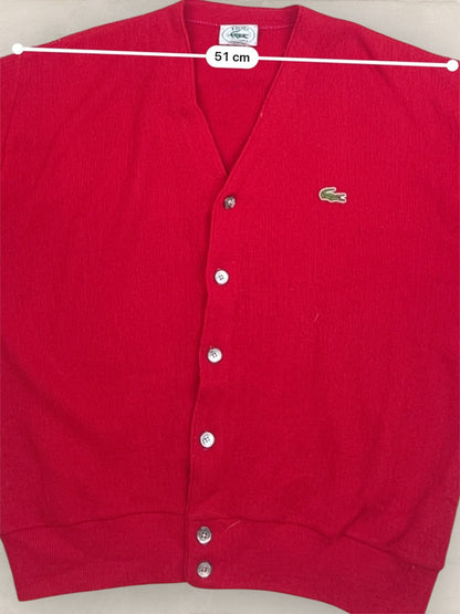 Cardigan Homme Lacoste Rouge M Ref:3187 - Rouge - M - amifrip