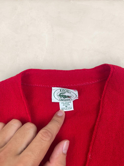 Cardigan Homme Lacoste Rouge M Ref:3187 - Rouge - M - amifrip