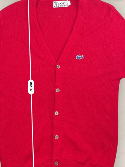 Cardigan Homme Lacoste Rouge M Ref:3283 - Rouge - M - amifrip