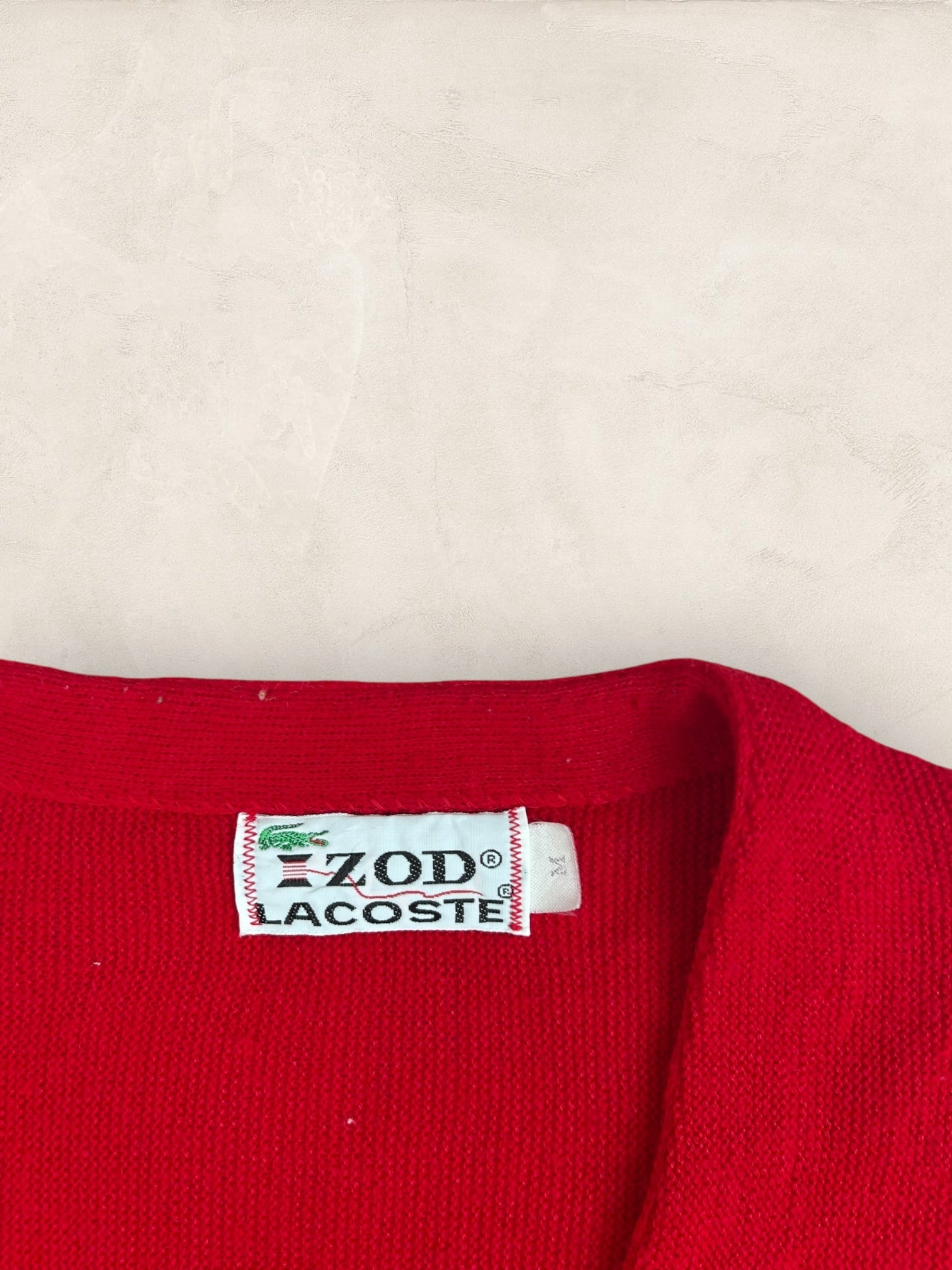 Cardigan Homme Lacoste Rouge M Ref:3283 - Rouge - M - amifrip