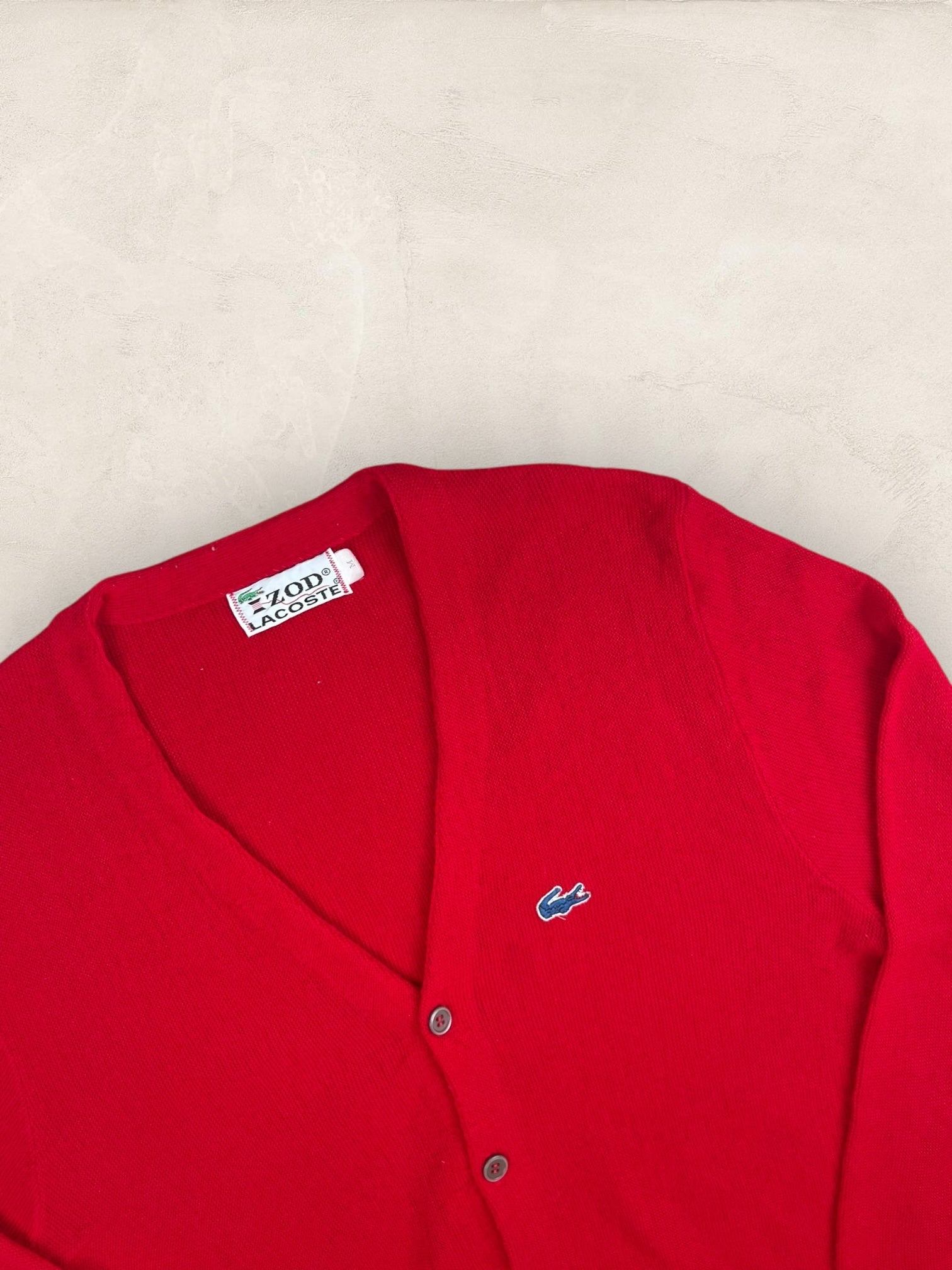 Cardigan Homme Lacoste Rouge M Ref:3283 - Rouge - M - amifrip