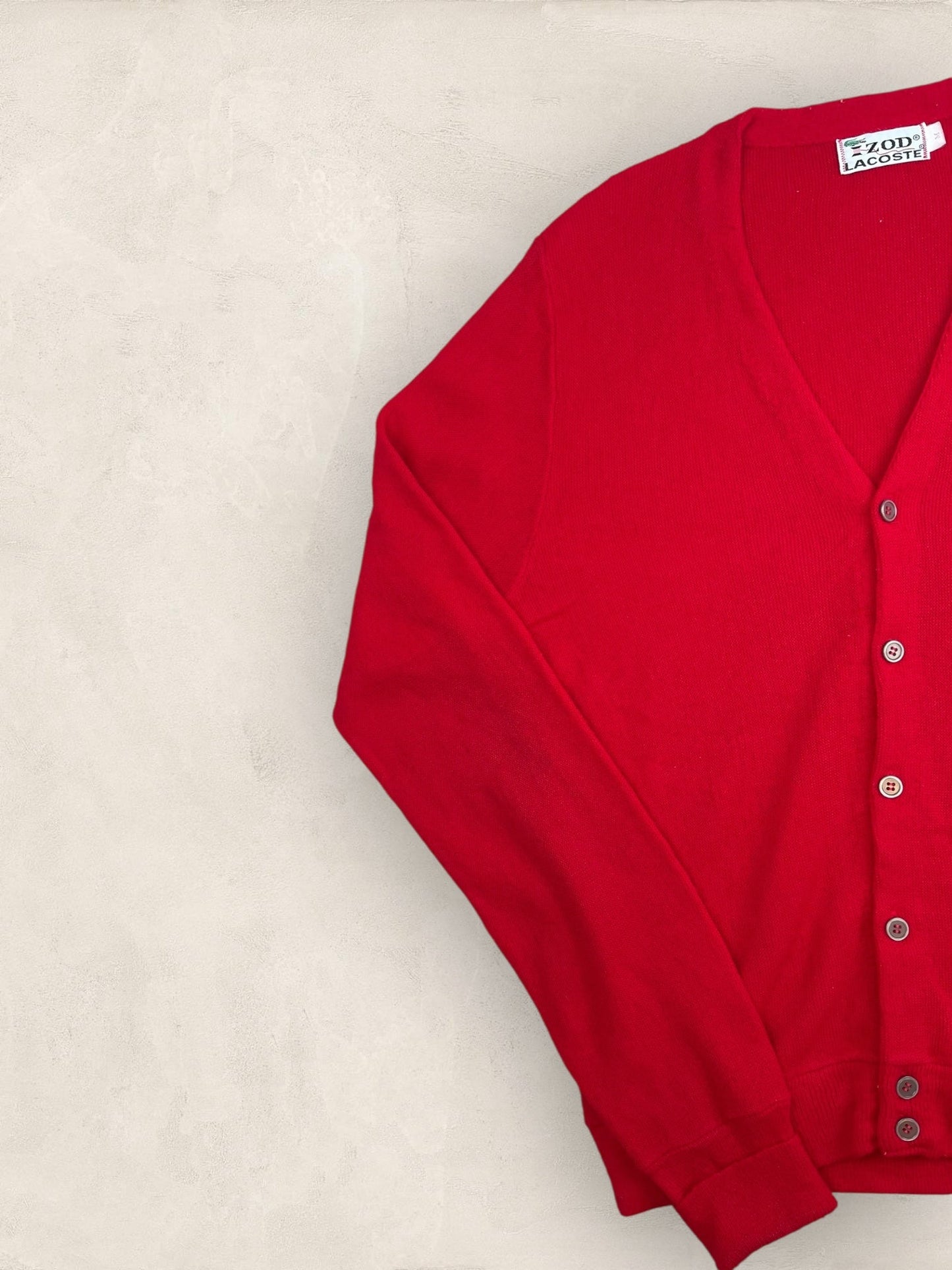 Cardigan Homme Lacoste Rouge M Ref:3283 - Rouge - M - amifrip