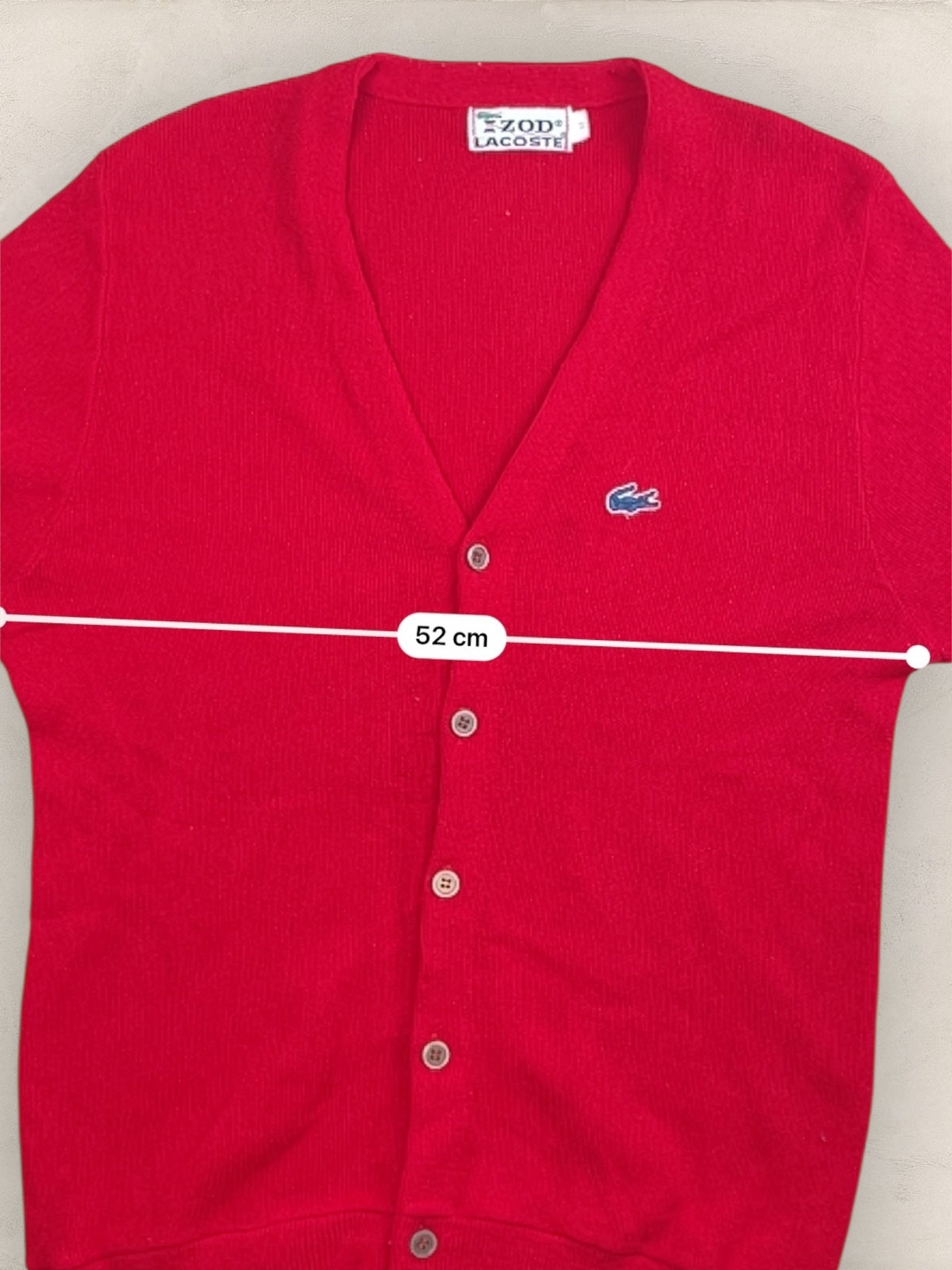 Cardigan Homme Lacoste Rouge M Ref:3283 - Rouge - M - amifrip